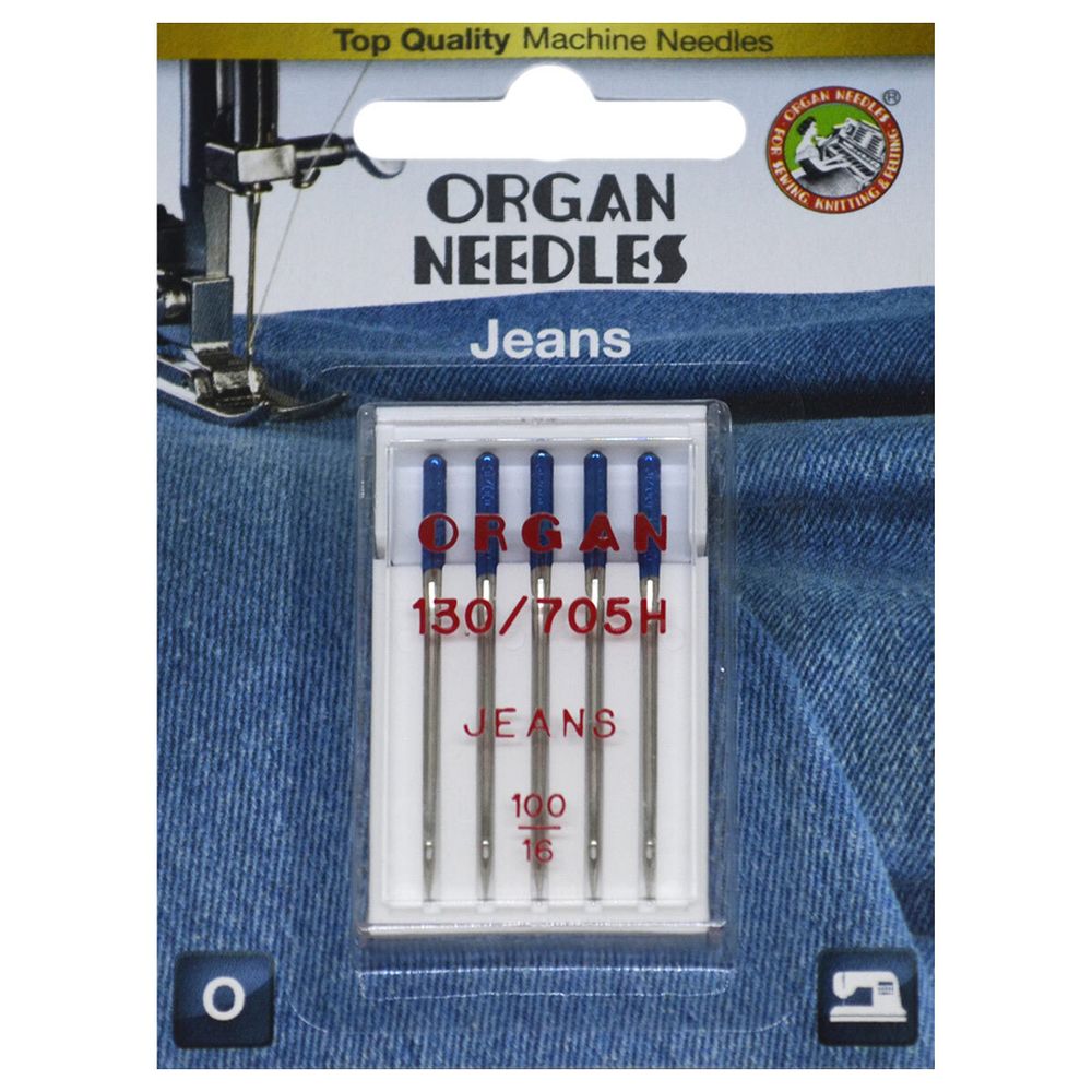 Иглы Organ джинсовые 5/100 Blister