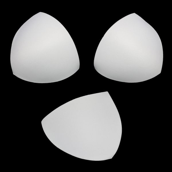 Бельевые чашечки для бюстгальтера треугольные б/уст., с равном. наполн., (8300), разм.38, 10 пар, 01-белый