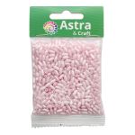 Бусины пластик (жемчуг) 3х6 мм, 15 г, Astra&Craft, J555 светло-розовый