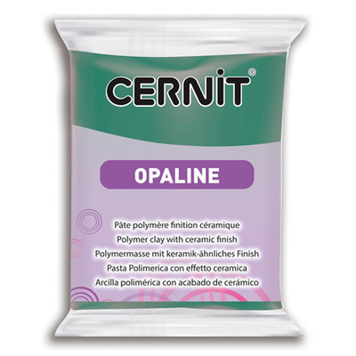 Полимерная глина Cernit Opaline запекаемая, фарфоровая 56 гр, 637 селадоновый зеленый