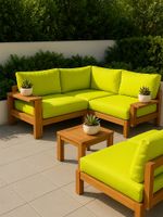 Оксфорд 200D PU1000 78 г/м², 150 см / 5 метров, ОКС.TBY200D.F229.5, F229 неон лимон