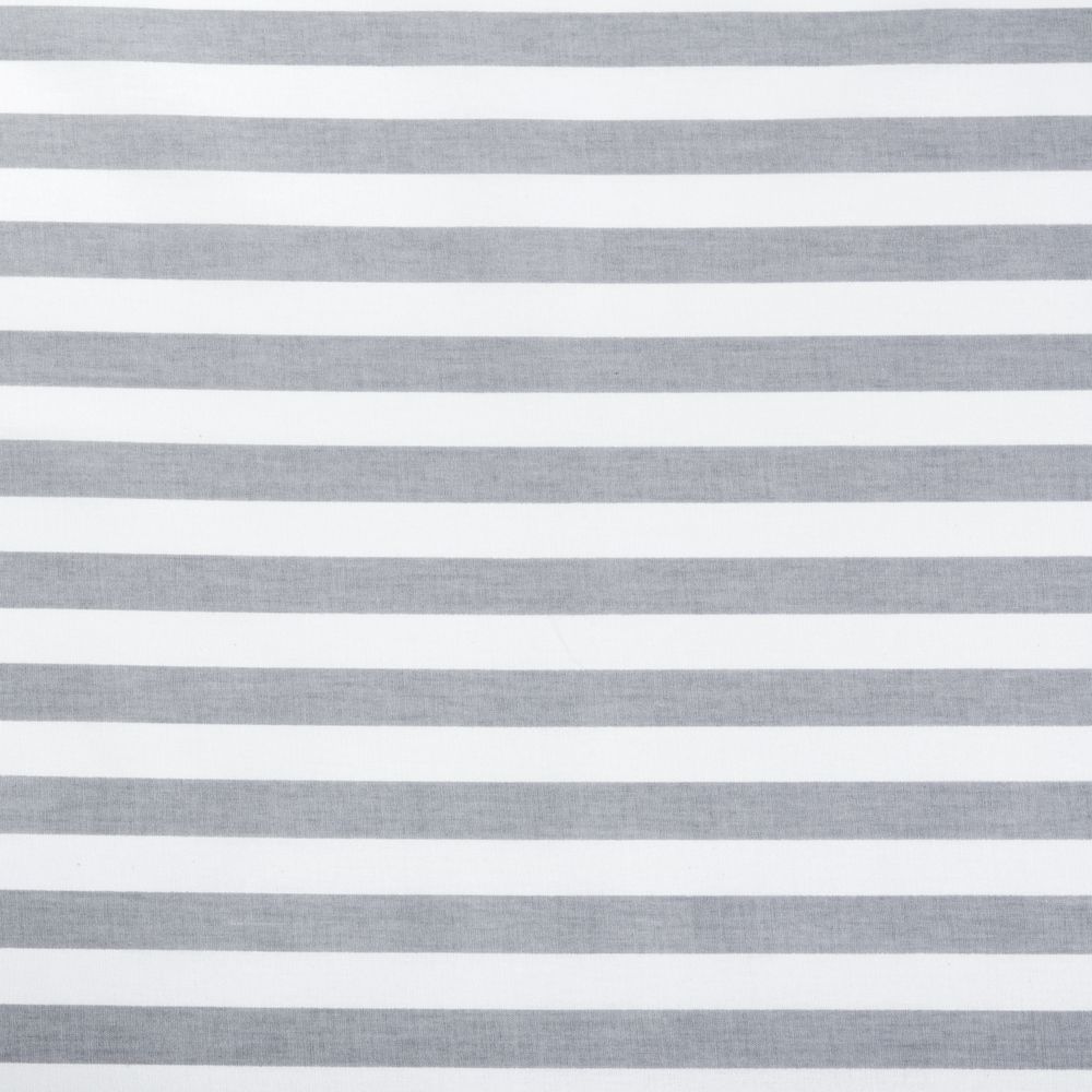 Ранфорс Полоска 130 г/м², шир.240 см, в нарезке, цв. серый, 10 метров /TOS/