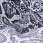 Сетка бельевая эластичная 100 г/м², шир.160 см / 1 метр, принт Питон, TBY.SZ025816, белый+черный