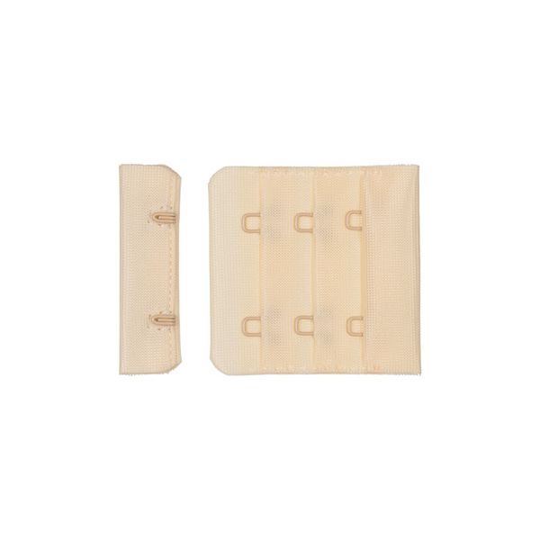 Застежки для бюстгальтера текстильные 50 мм, 50 шт, нейлон, №004 кремово-бежевый, Blitz ZB50-23