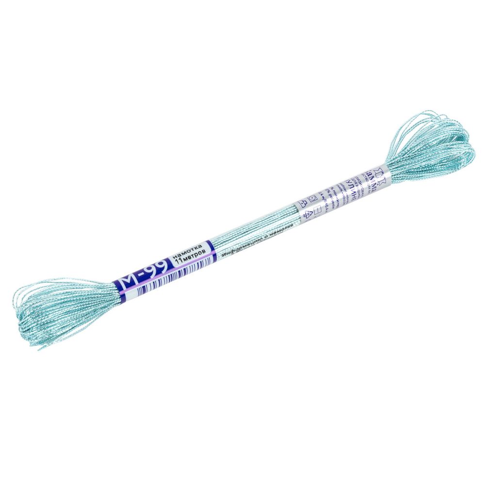 Мулине Gamma металлик JT 12 мотков по 11 метров, M-99 голубой, Gamma MOULINE