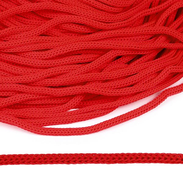 Шнур полипропилен круглый ⌀5.0 мм / 100 метров, пп5 для люверсов пикколо, красный
