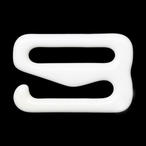 Крючки для бюстгальтера металл 11.0 мм, 100 шт, белый