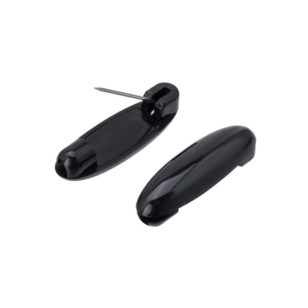 Булавки безопасные 35 мм, для белья, 6 шт, черный