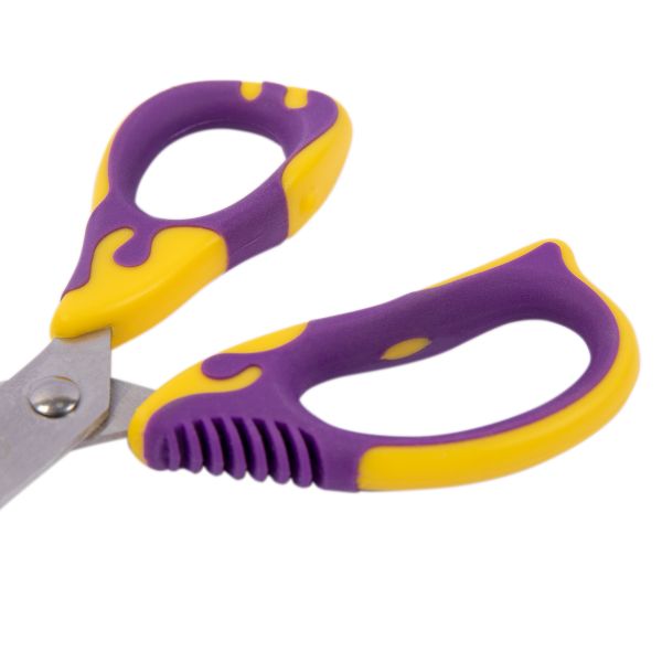 Ножницы универсальные детские 13 см, с эргономичными ручками, Лео LPSE-01