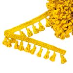 Бахрома отделочная 50.0 мм / 10 метров, с кистями 188 золото