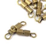 Замок винтовой для бус арт.MH.11191-4 цв.бронза 8х3мм уп.50 шт