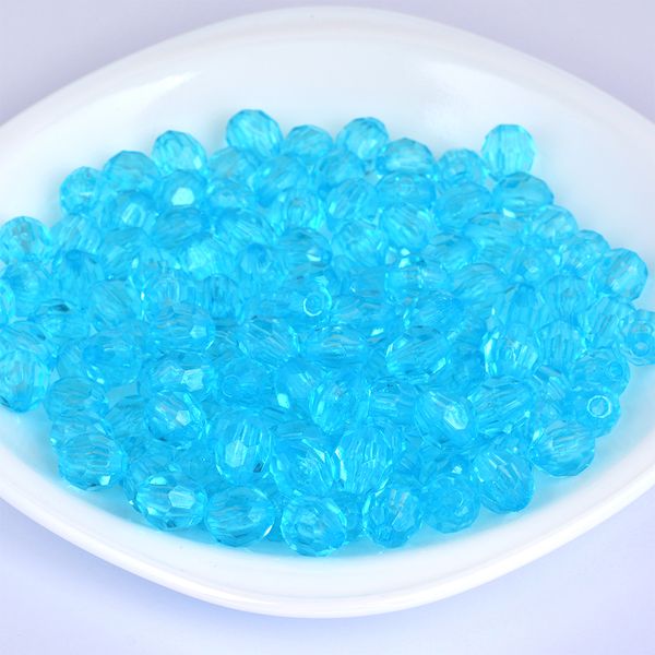 Бусины акрил ⌀8 мм, цв. 12 голубой, 50 г, Magic4Hobby