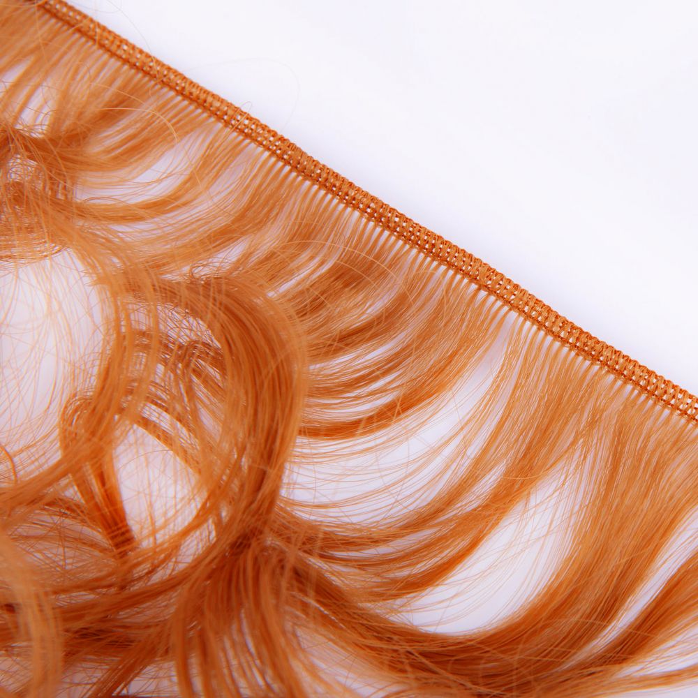 Трессы для кукол 15 см, 100 см, 38 г, 18 золотисто-медный, HobbyBe HAR-4