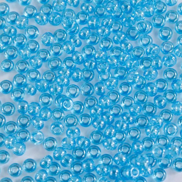 Бисер Preciosa прозрачный блестящий 10/0 (2.3 мм), круг.отв., 50г, (66010)
