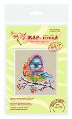 Набор для вышивания нитками МП Студия (Жар-птица), Нарядная синичка, 15х16 см