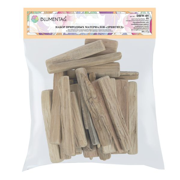 Набор природных материалов дрифтвуд 200 г,±5 г, 01, Blumentag DRW-05