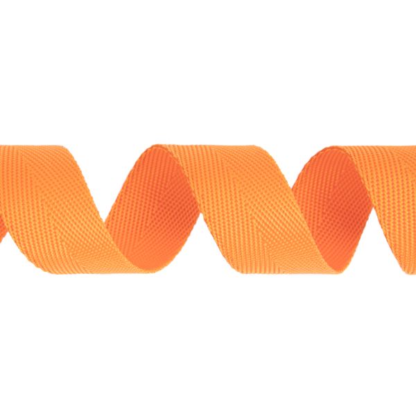 Стропа (ременная лента) 25 мм / 25 метров, толщ. 0.91 мм, [14.4 г/пог.м], 100% п/п, оранжевый, 3074, Gamma 3074