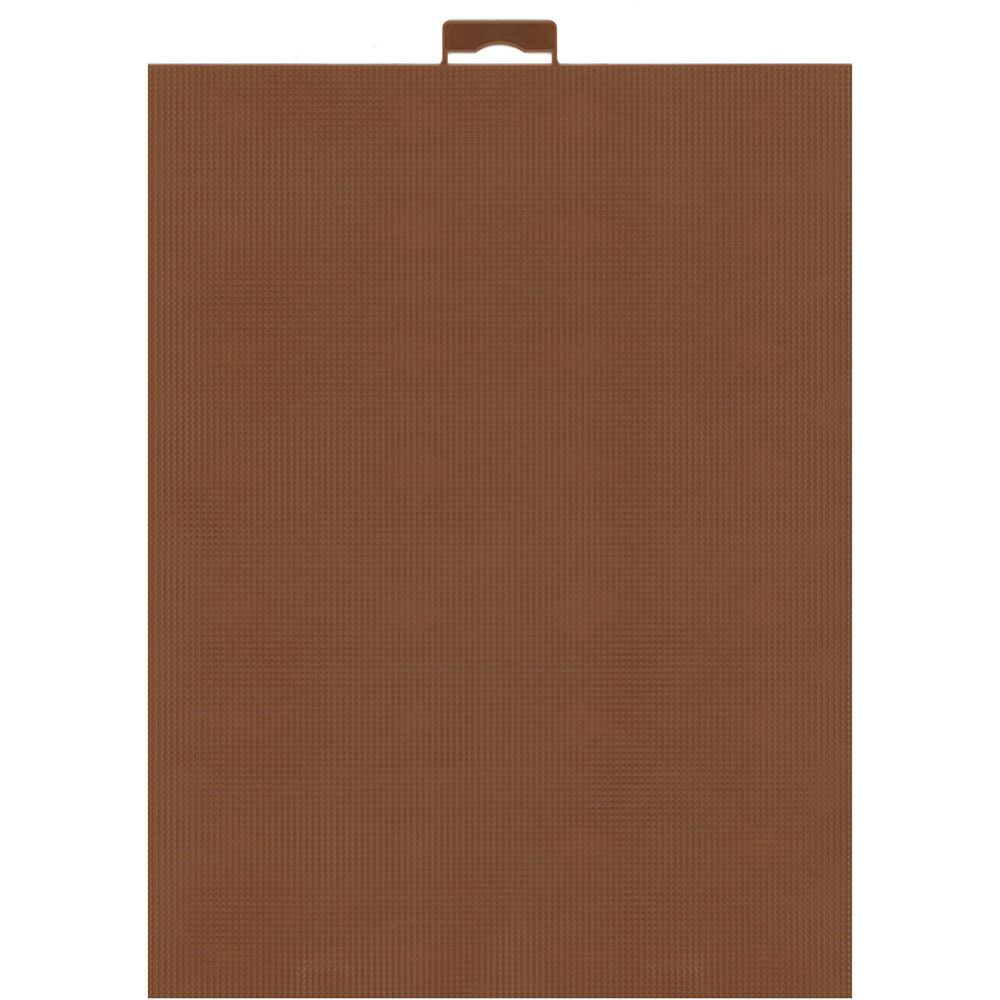 Канва пластиковая 21х28 см, коричневая, К-052