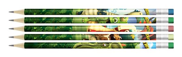 Карандаш чернографитный (набор) круглые с ластиком ОПП заточенный ТМ (HB) 8х5 шт, HB Hot Print, ВКФ GGZ-5P-06