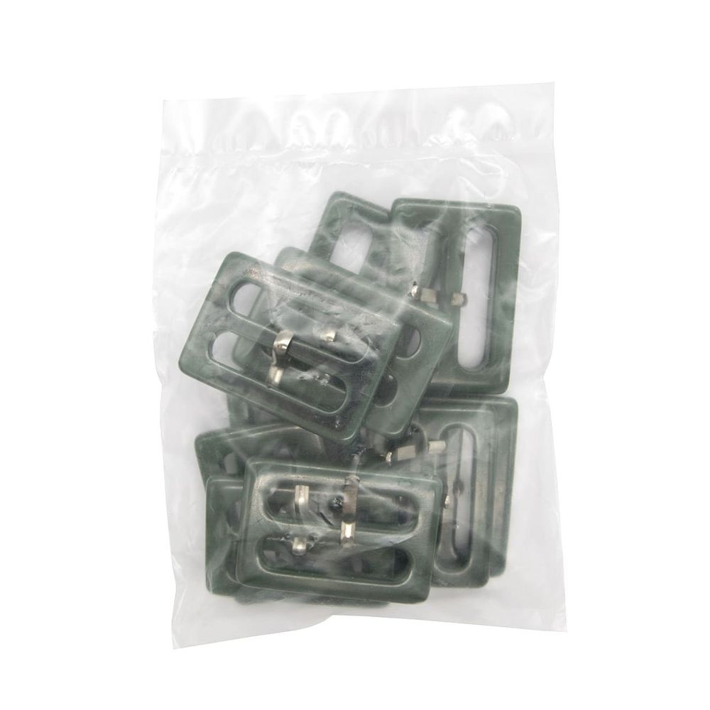 Пряжка с язычком 30 мм, 870 хаки, 10 шт /TOS/