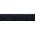 Лента контактная липучка (велкро) клеевая 25 мм / 25 метров, черный, ПЕТЛЯ, качество "A"