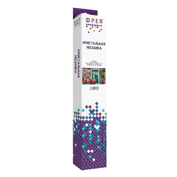 Алмазная (кристальная) мозаика Фрея, Мопед, 50х35 см