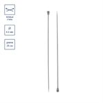 Спицы прямые металл ⌀4.0 мм, 35 см, никель, Gamma MKP