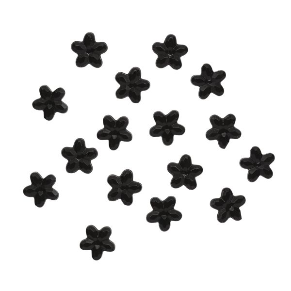 Кабошон декор подарков Звезды 10 мм, 16 шт, черный, Dress it up