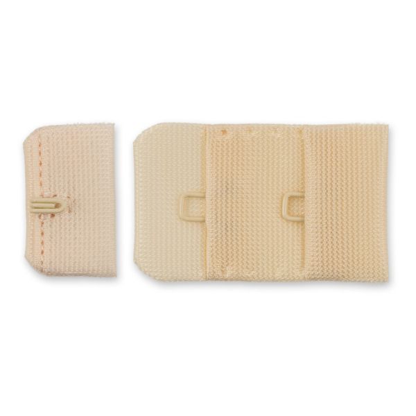 Застежки для бюстгальтера текстильные 25 мм, 50 шт, нейлон, №004 кремово-бежевый, Blitz ZB25-12