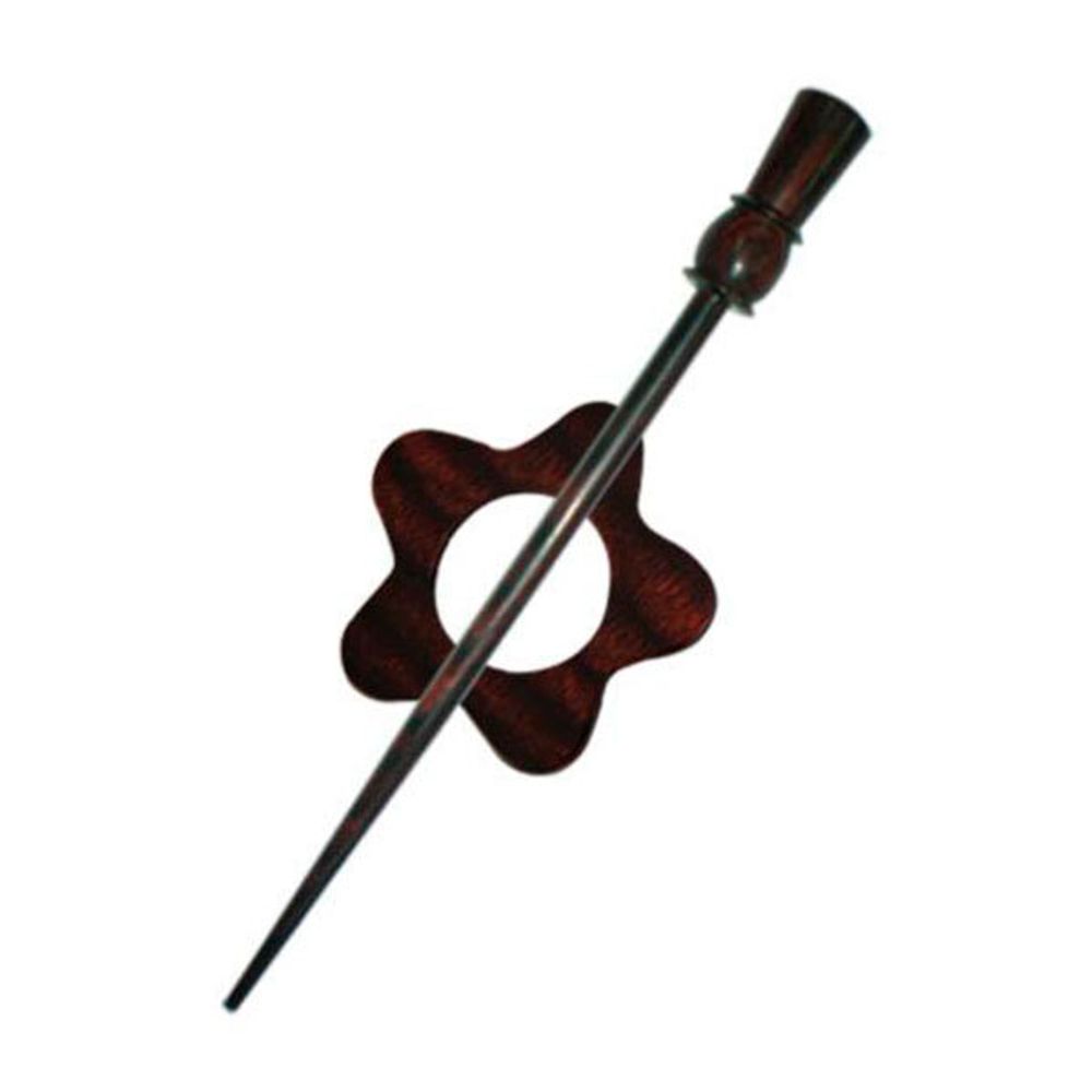 Застежка фибула для вязаных изделий Knit Pro, коллекция Rose - Garnet, дерево, 20829