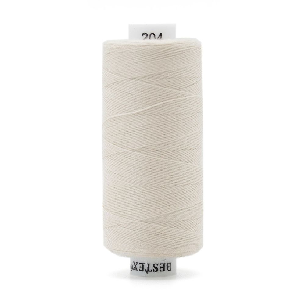 Нитки швейные бытовые Bestex 40/2, 365 м (400 ярд) / 10 кат., 204 кремовый