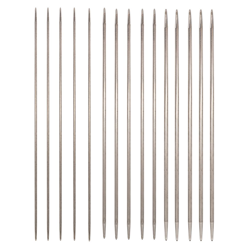 Набор носочных металлических спиц для вязания ⌀2,0 мм-3,5 мм, Hobby&Pro