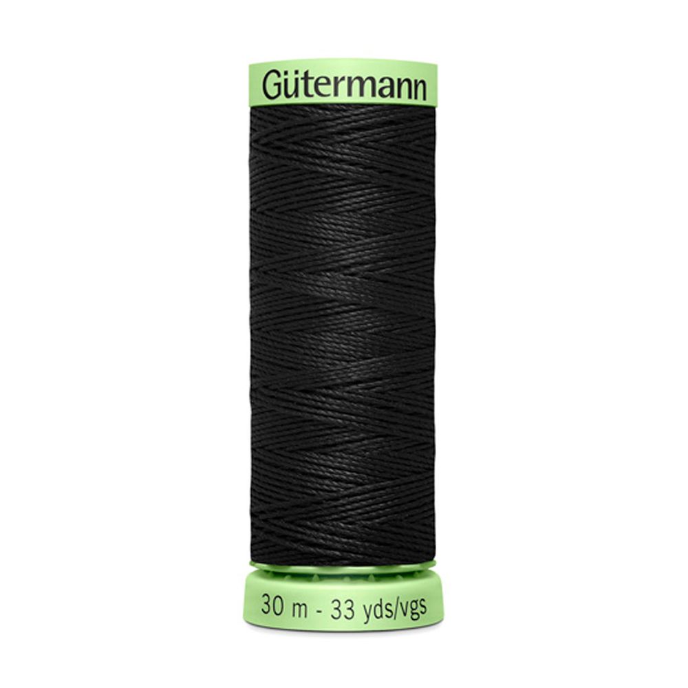 Нитки отделочные Gutermann Top Stitch, 30м, _000 черный, 5 катушек