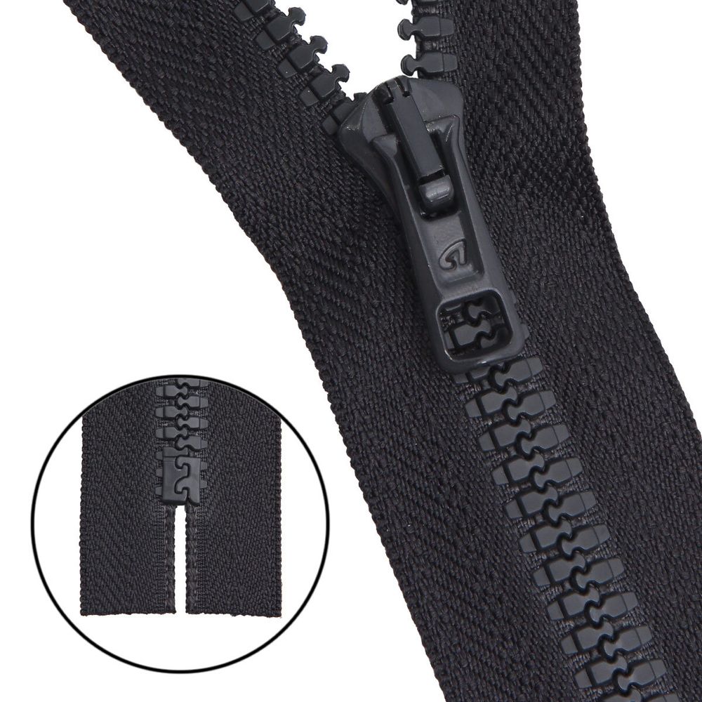 Молния трактор Arta Т6 (6 мм) 1 зам., н/раз., 18 см, цв. 102 т.серый, уп.10 шт