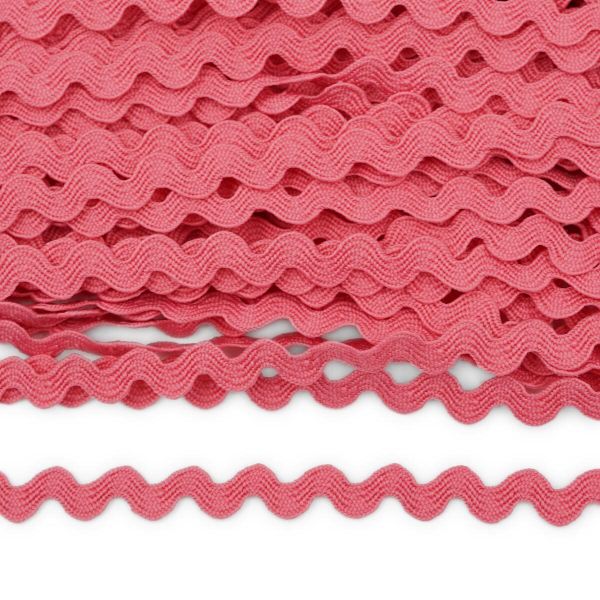 Тесьма вьюнчик 9 мм / 30м (яр. розовый), С868(С442)