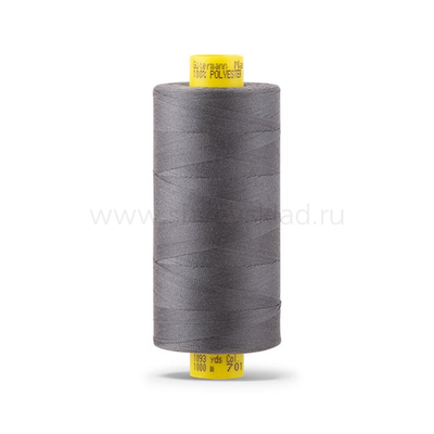 Нитка Gutermann Mara 150 (1000 метров), 1 кат., особо тонкая | 701 стальной серый