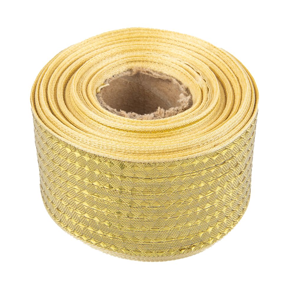 Лента металлизированная Стрела 40±2 мм / 25±0.5 метров, под золото / gold, Blitz