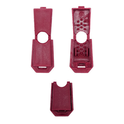 Наконечник для шнура пластик 13х9 мм, ПП, бордовый, 100 шт