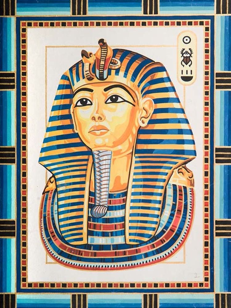 Рисунок для вышивания Grafitec (канва жесткая), &quot;Король Тутанхамон&quot;, 30х40 см