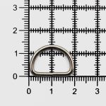 Полукольцо сварное металл внутр. 15 мм (внешн. 19х14 мм, ⌀2 мм), 100 шт, никель, 816-112