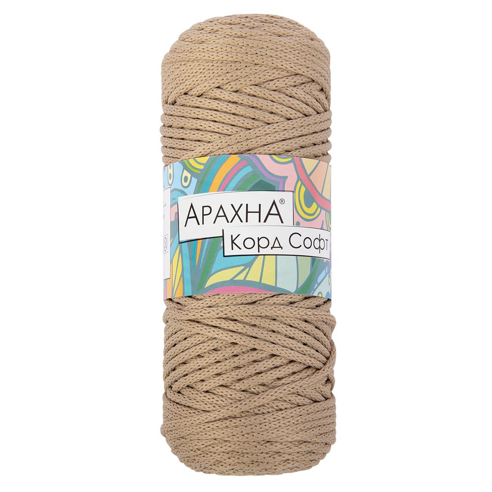 Пряжа Arachna Cord Soft / уп.3 мот. по 260г, 100м, 230 св.бежевый