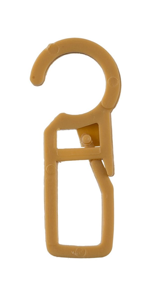 Крючок шторный с замком, 100 шт, бежевый, Gamma