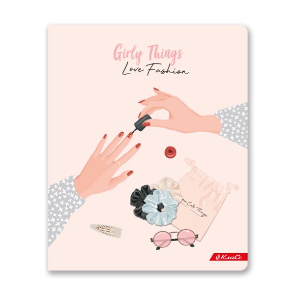 Тетрадь ученическая общая, твин лак, A5+ 96 л. на скобе, белизна 100%, 5 шт, клетка, 000340 Модница, Светоч 96ТСК5_8_3_1