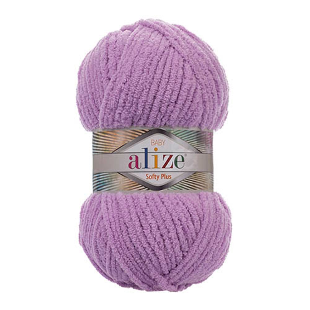 Пряжа Alize (Ализе) Softy Plus / уп.5 мот. по 100 г, 120м, 047 сирень A
