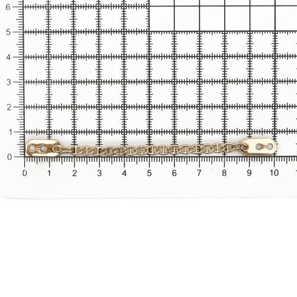 Вешалка-цепочка для одежды 102х7 мм, металл, золото цв.02, 10 шт, ГНУ14377