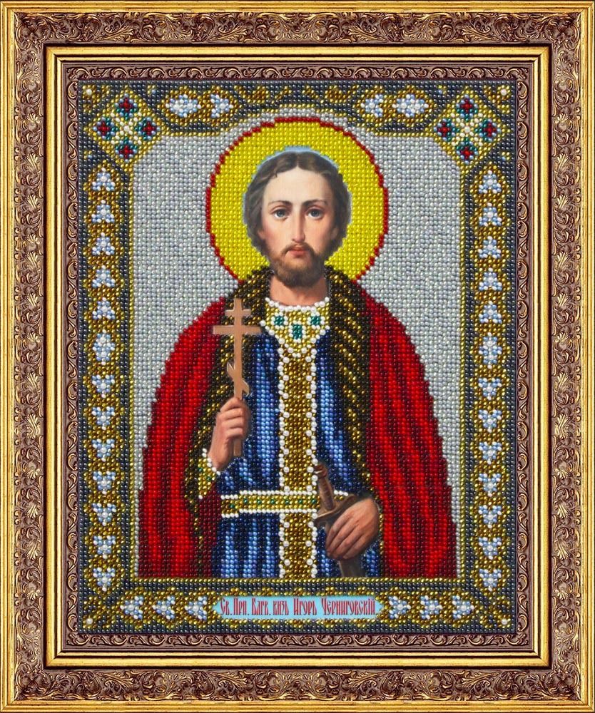 Паутинка, Святой преподобный благоверный князь Игорь Черниговский 20х25 см
