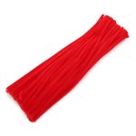 Проволока синельная 6 мм / 30см, 100 шт, Astra&Craft (A-028 красный)