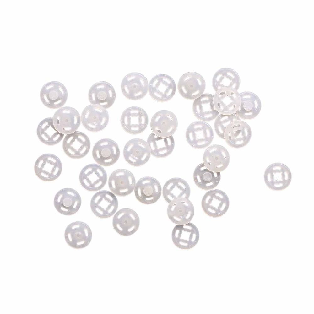 Кнопки одежные 10 мм, нейлон, прозрачные,18 шт, Pony
