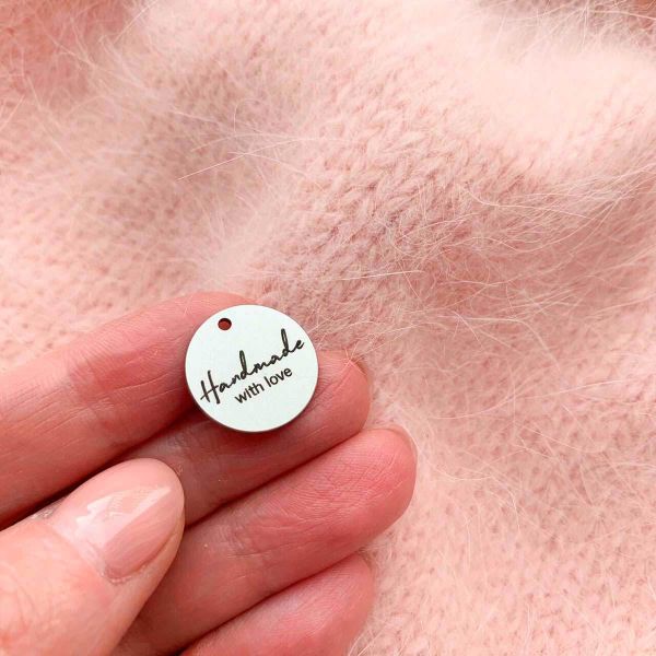 Бирка металлическая круглая с одним отв. 