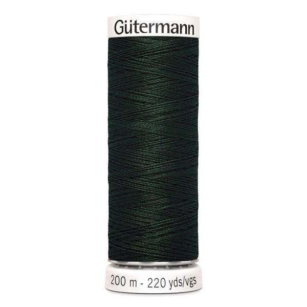 Нитки универсальные Gutermann Sew-all, 200м, 707 т.зеленый, 5 катушек